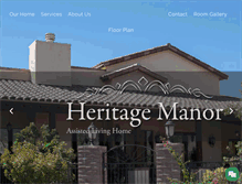 Tablet Screenshot of heritagemanoraz.com